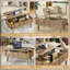 Table basse à plateau relevable avec plateau relevable et compartiment de rangement dissimulé