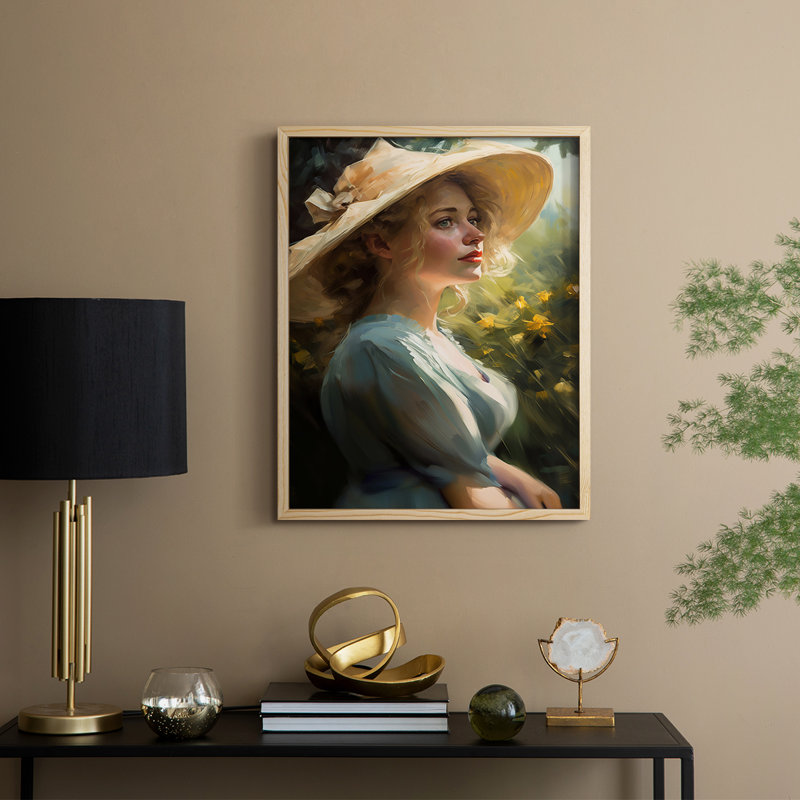WOMEN Series DCCCLXXVII Framed Print - Solid Wood, Natural, 11" H x 9" W