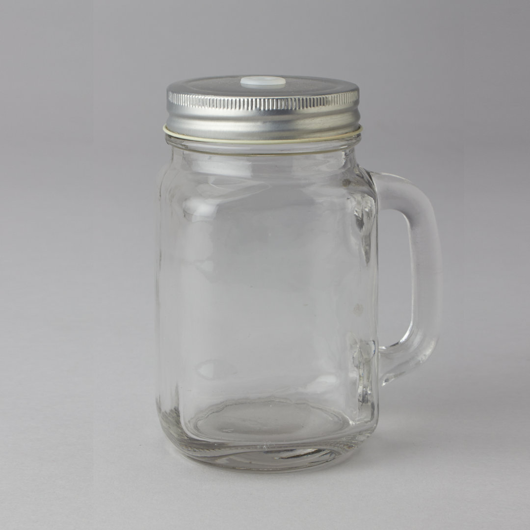 Vogan 12oz. Mason Jar Set (Set of 6) Charlton Home®