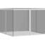 Filet de remplacement pour pavillon de jardin 10 pi x 13 pi, blanc. Gardes à ailes de débris. Méthode d'installation simple. Convient à différentes versions de 10 pi x 13 pi. Composé