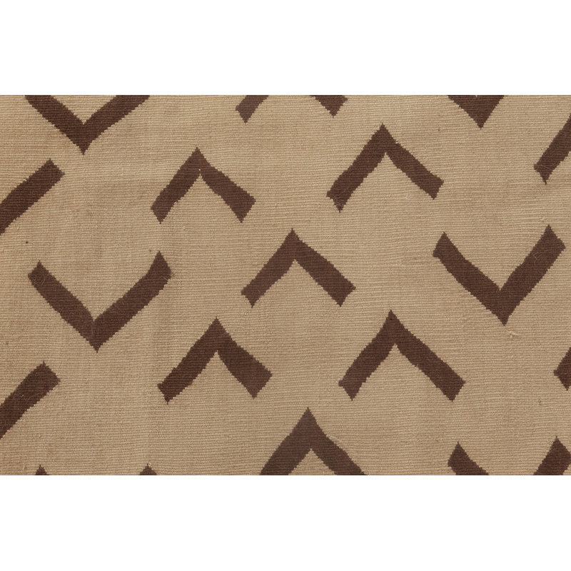 Modern One-of-a-Kind Rectangle 5'10" x 9' Flatweave Area Rug