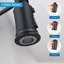 Robinet de cuisine tactile avec douchette extractible-125772390