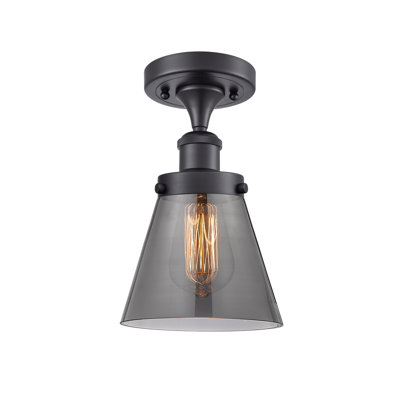 Wilmoth Glass Semi Flush Mount