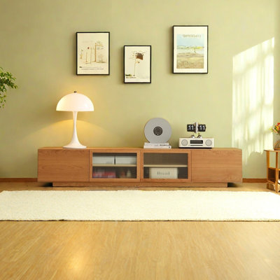 Modern Minimalist Cherry Wood TV Stand
