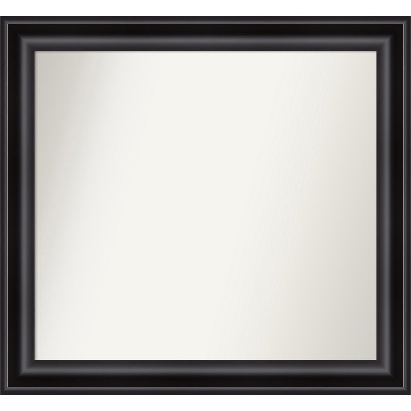 Miroir d'appoint mural en plastique Churchton, 34,75 po x 37,75 po