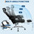 Mesh Ergonomic Office Chair with Footrest and Lumbar Pillow, Wheels 360 Swivel-1132003380
