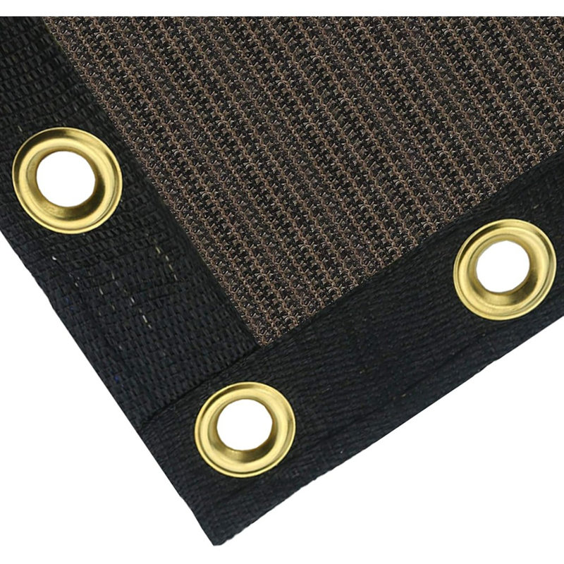 Clôture d'intimité Clôture à 90% d'ombrage pour clôture en filet robuste pour balcon extérieur, H 6 pi x l 4,1 pi x P 2 po
