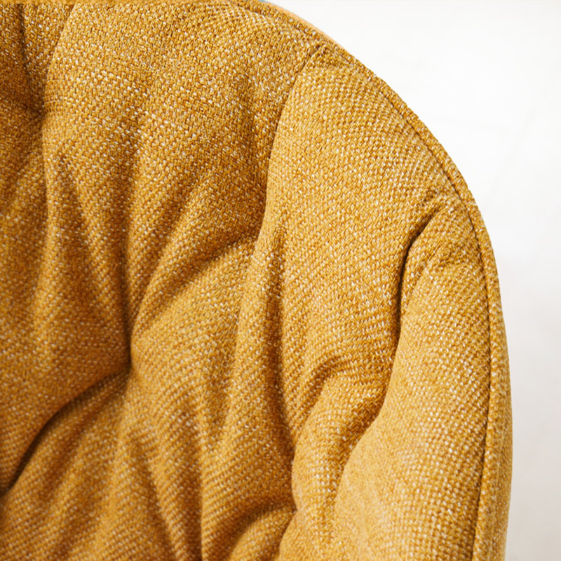 41cm H Fabric Upholstered Side Chair, Yellow