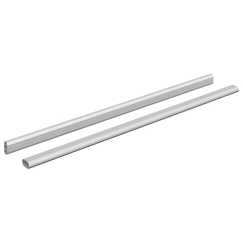 Aluminium Alloy Closet Rod, 2.9 cm H x 66.4 cm W x 1.5 cm D