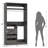72"-108"Closet System With Drawers And Rods-1181747978