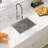 23" L x 18" W Single Bowl Stainless Steel Undermount Kitchen Sink