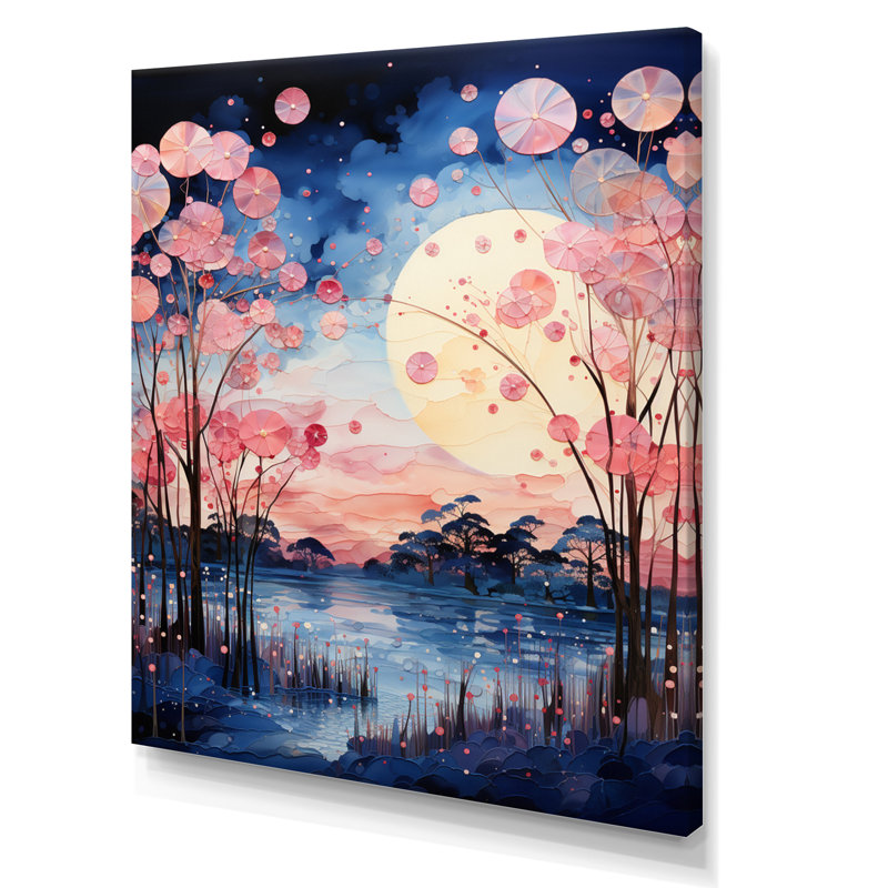 Lake Minimalisme Elegance - Imprimé, H 40 po x l 30 po x P 1,5 po, Toile tendue