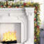 Guirlandes de Noël pré-éclairées de 6 pi, éclairage imperméable avec 20 lumières DEL, arcs et clochettes, baies rouges, pommes de pin, décoration de Noël pour escalier de manteau de cheminée
