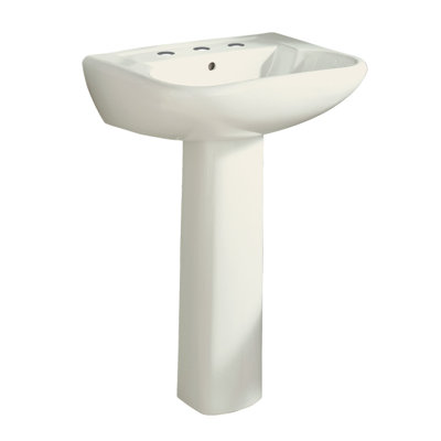 Southhampton Vitreous China Rectangular Pedestal Bathroom Sink