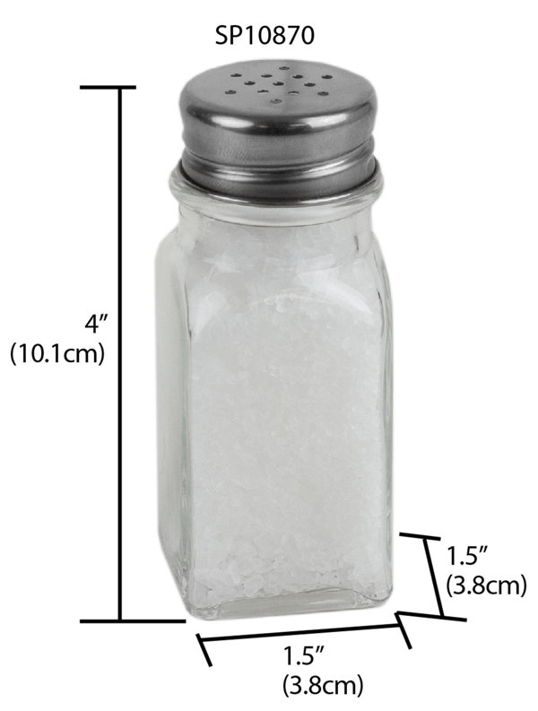 Farmhouse Salt And Pepper Shakers Set, 4 Oz Cute Salt Pepper
