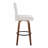 Hank 30" Fixed-Height Barstool With Bent Wood Legs & Round Footrest - Set Of  2-109576106-109576107