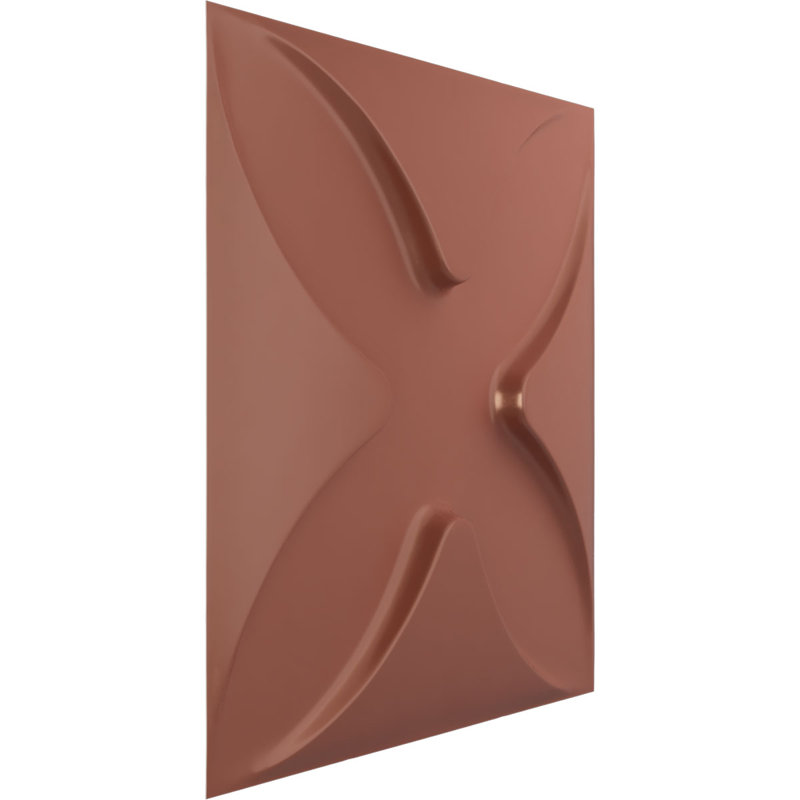 Panneau mural 3D décoratif Austin EnduraWall, H 11,88 po x l 11,88 po x P 0,63 po, Brun