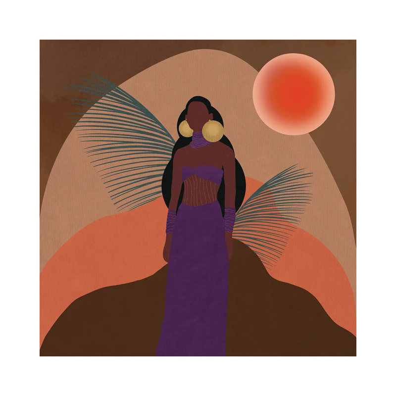 Desert Sunset by Sagmoon Paper Co. - Wrapped Canvas Print, 45.72 cm H x 45.72 cm W