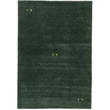 Tapis vert foncé Tribal Gabbeh
