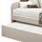 Jagger Fog Fabric Daybed W/Trundle