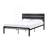 Black Metal Frame Full Size Bed 1Pc