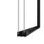 Porte de douche moderne en verre trempé incassable, cadre en aluminium, idéale pour les salles de bain élégantes