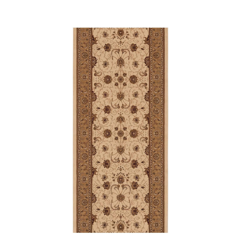 Tapis oriental crème Valerie, Tapis de couloir 2 pi x 10 pi
