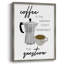 «Coffee is the Response», reproduction encadrée - bois massif-1898791651