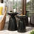 Outdoor Side Table - Sleek Design, Powder-Coated End Tables Flared-120264233-120264235