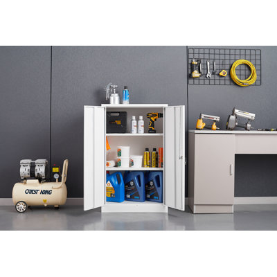 Steel Storage Cabinet, Metal Storage Cabinet with Locking Doors