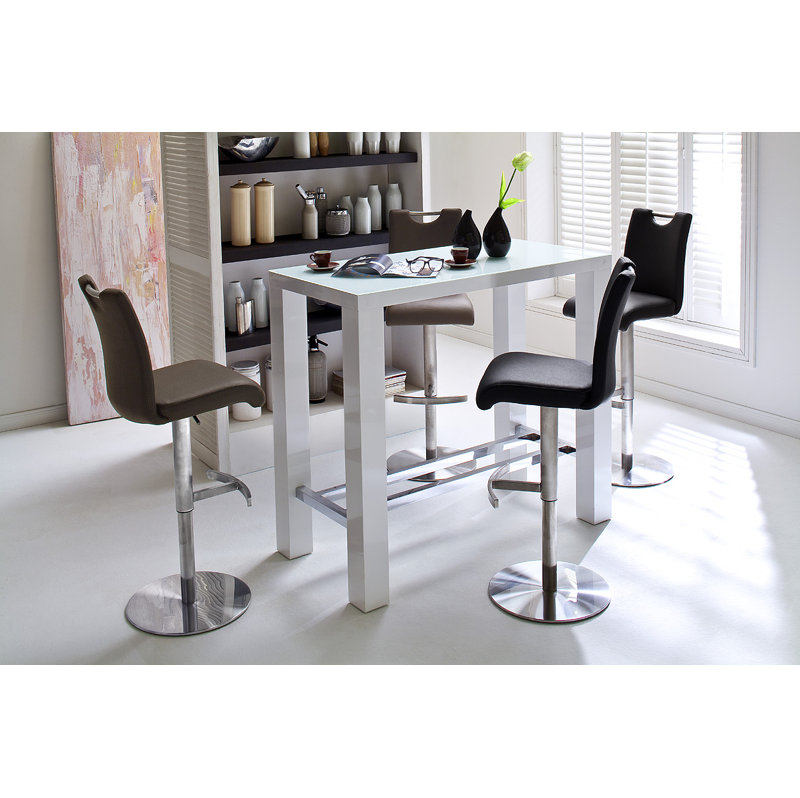 John Metal Base Dining Table, 107cm H x 120cm W x 60cm D
