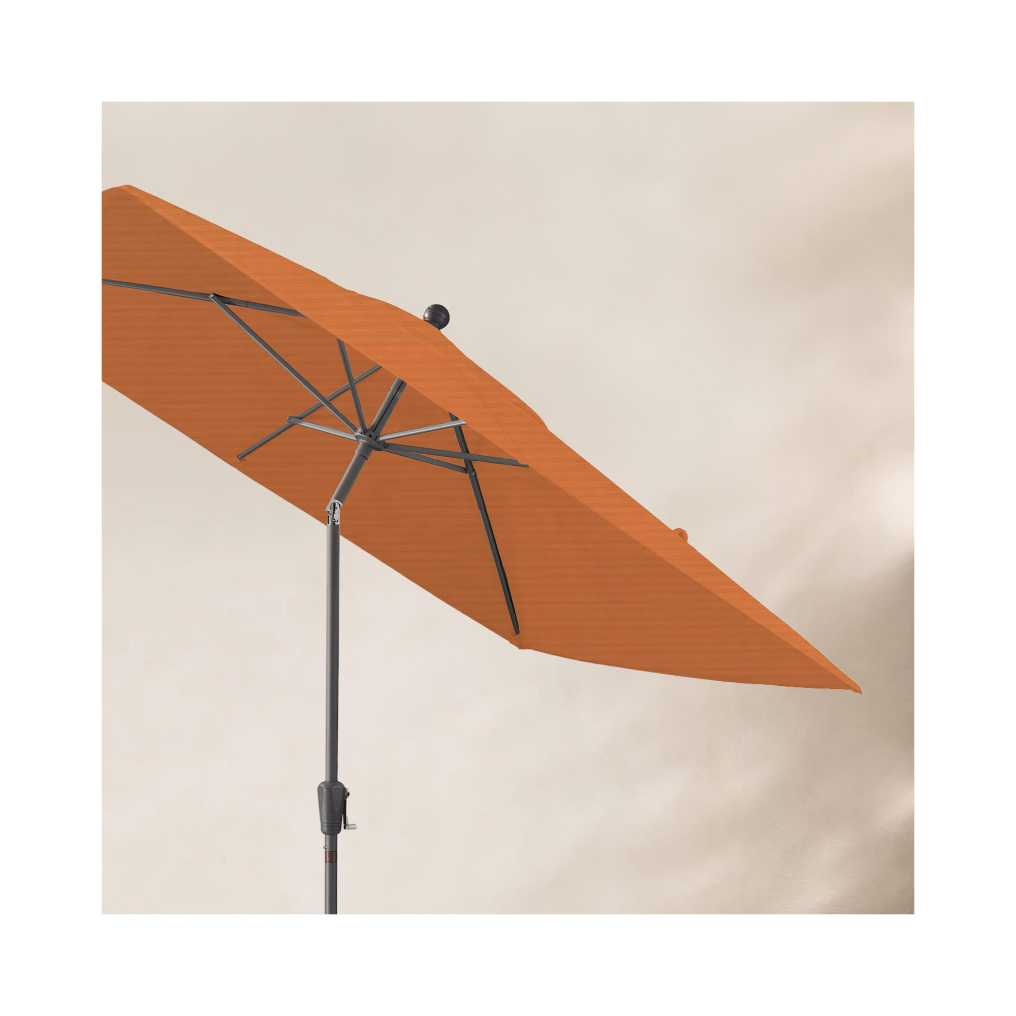 Natalie 103'' Outdoor Umbrella, Canvas Tuscan Sunbrella® Canvas, Starring Gray
