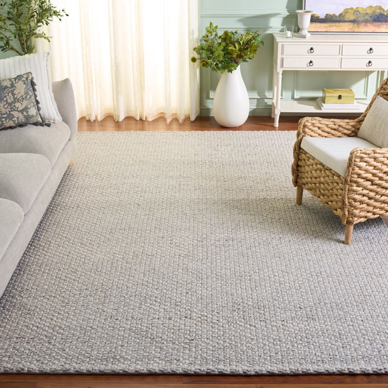 Tapis argenté / ivoire Vermont 851, Rectangle 8 pi x 10 pi