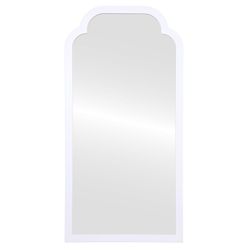 Miroir pleine grandeur encadré, Lin blanc