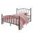 Metal Platform Bed Frame With Headboard And Footboard，Heart & Ball Finials，No Box Spring Needed,12.6" Under-Bed Storage，Easy Assembly-1997419647-1997419640