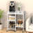 Rolling Kitchen Cart With Ample Storage For Small Spaces In Apartments (Adds Modern Charm)
