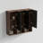 Black & Walnut Bathroom Floating Side Cabinet