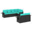 Ensemble de canapé de patio avec coussins 7 pièces Latitude Run®-581854310