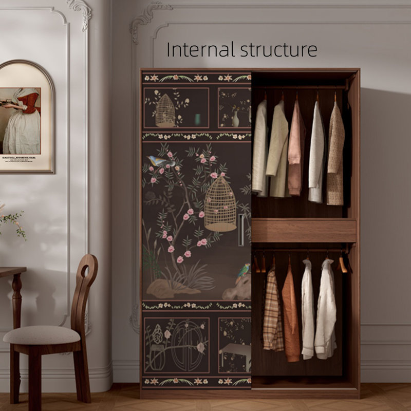 Garde-robe moderne moderne, Noyer