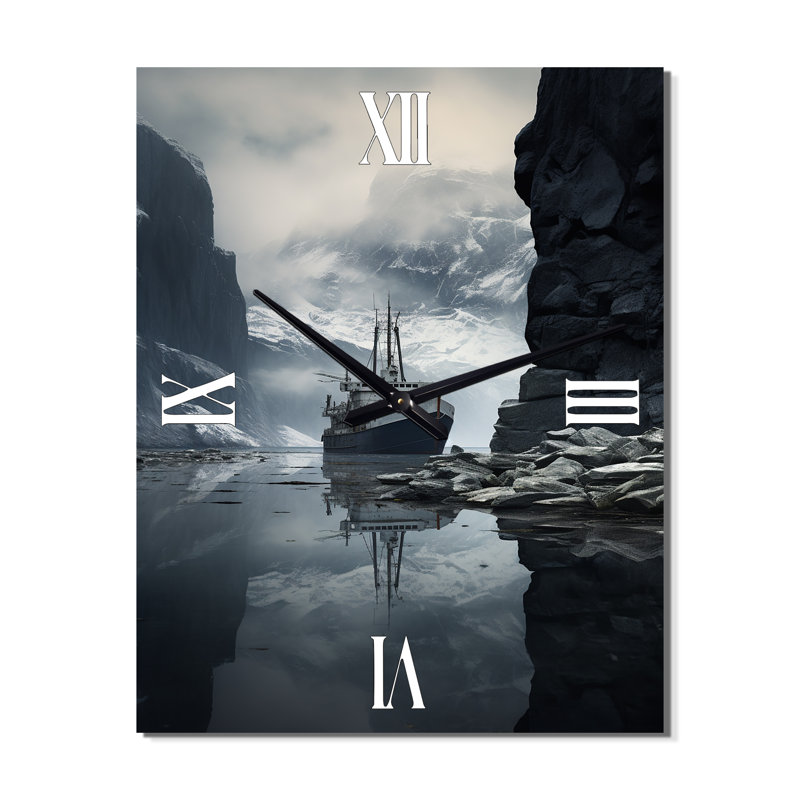 Erlendur - Horloge murale bateau surdimensionnée, Moyen