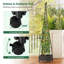 Lit de jardin avec treillis