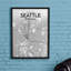 Seattle - No Frame Print-610606343