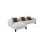 Canapé modulaire Mardi Maroon & Tweed avec 3 coussins