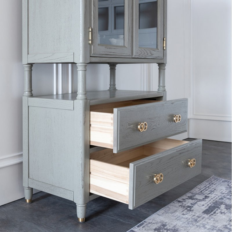 Vitrine American Retro et simple gris