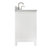 Cambridge 67'' Double Bathroom Vanity with Carrara Marble Top-90865111