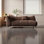Chaise longue en flanelle de luxe en bois massif