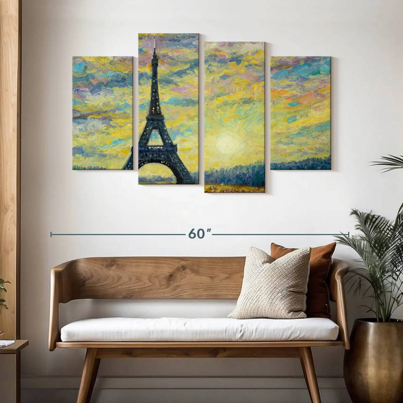 Lilie Eiffel Tower, 32'' H x 52'' W