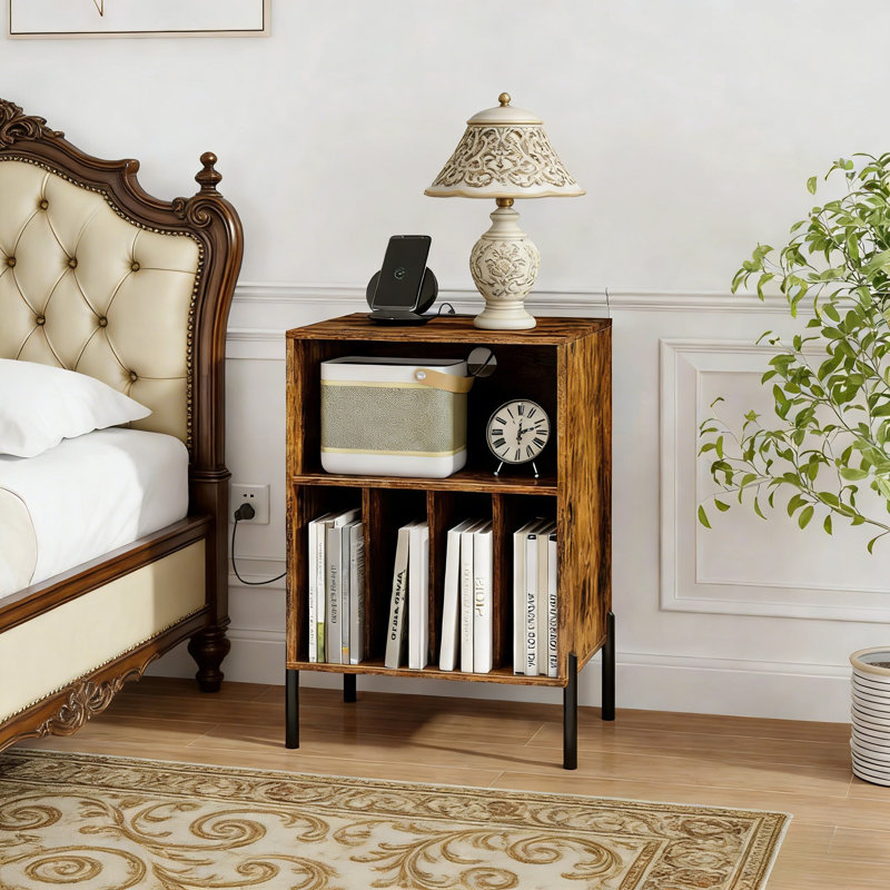 78cm H Media Shelves, Brown