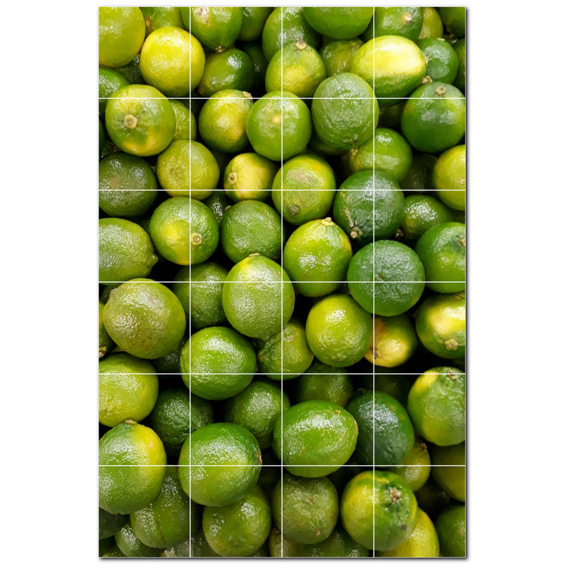 Panneau mural décoratif en céramique 12 po x 12 po Fruit Photo