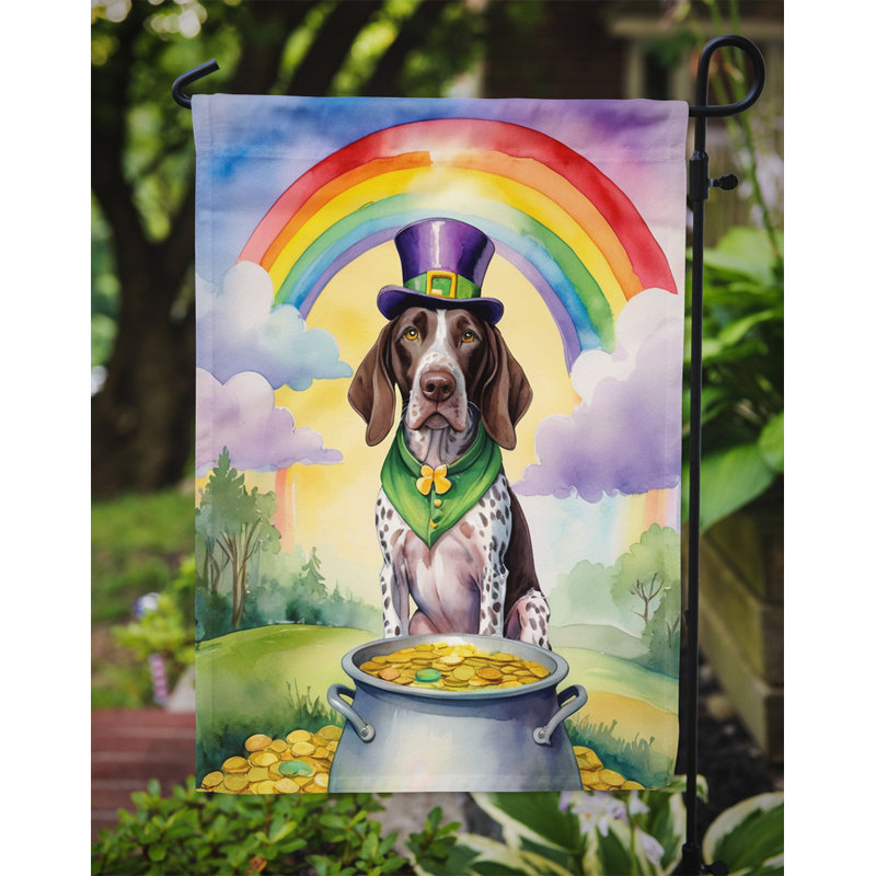Drapeau de jardin double face en polyester H 15,5 po x l 11,25 po St Patrick's Day